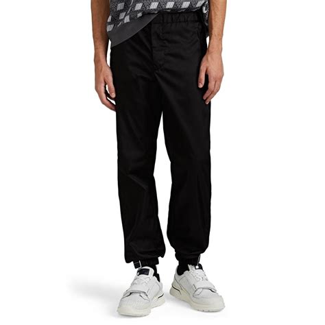 prada rubber cuff jogger pants|Prada Pants for Men .